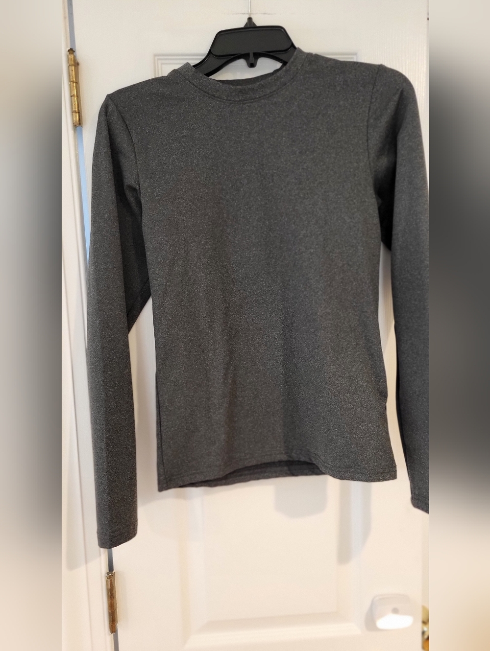 Charcoal Long Sleeve Crewneck Top